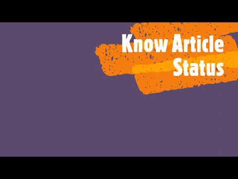 Check Article Status | Journal Research Publication Wordpress Plugin