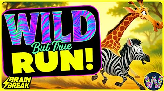 ⚡️ The Roar ⚡️ A Wild but True Run ⚡️ Brain Break for Kids ⚡️ Coach W ⚡️ Jump Challenge