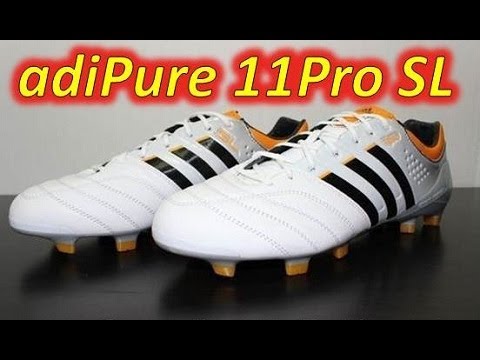 Adidas adiPure 11Pro SL Running White/Black/Bright Gold - UNBOXING