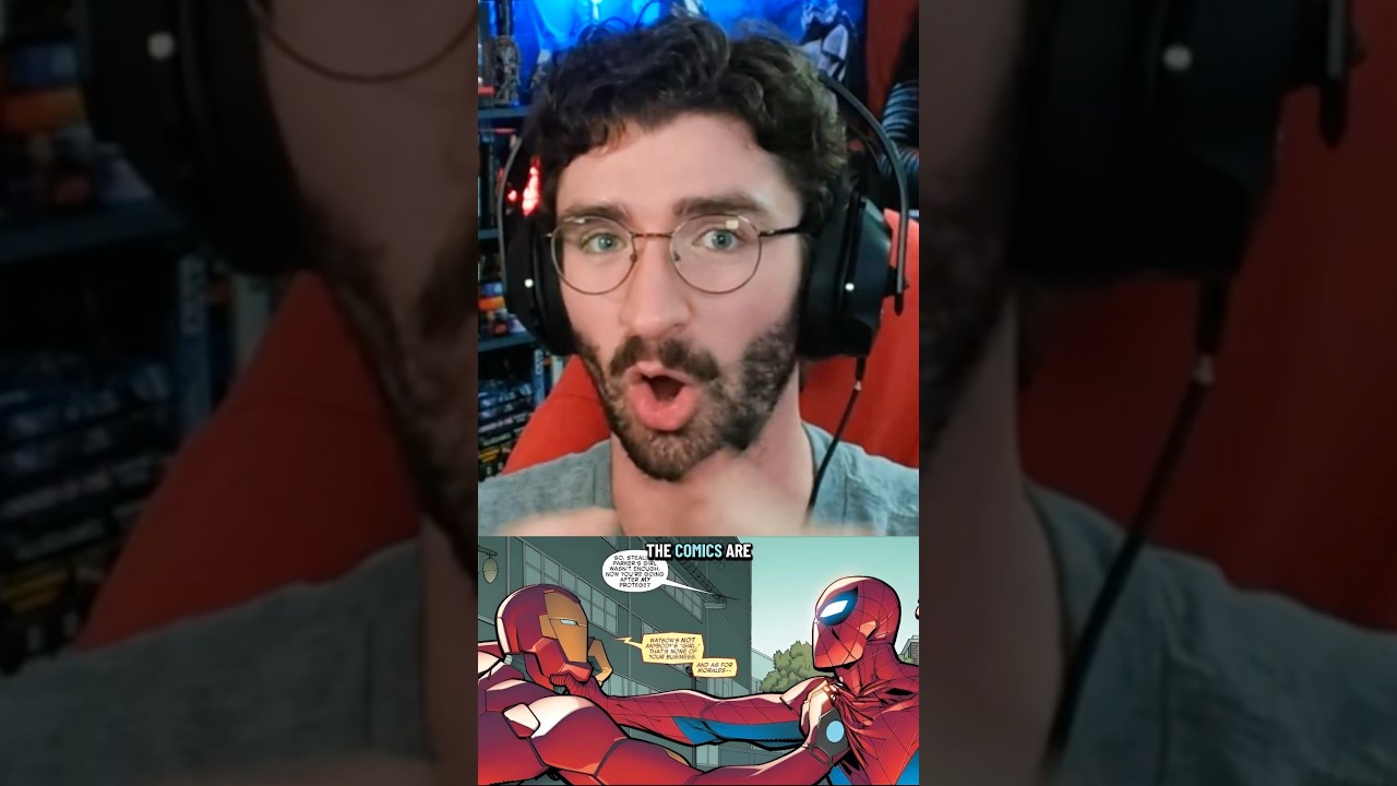 The Spider-Man & Iron Man dynamic in the MCU vs Comics #marvel #spiderman #ironman