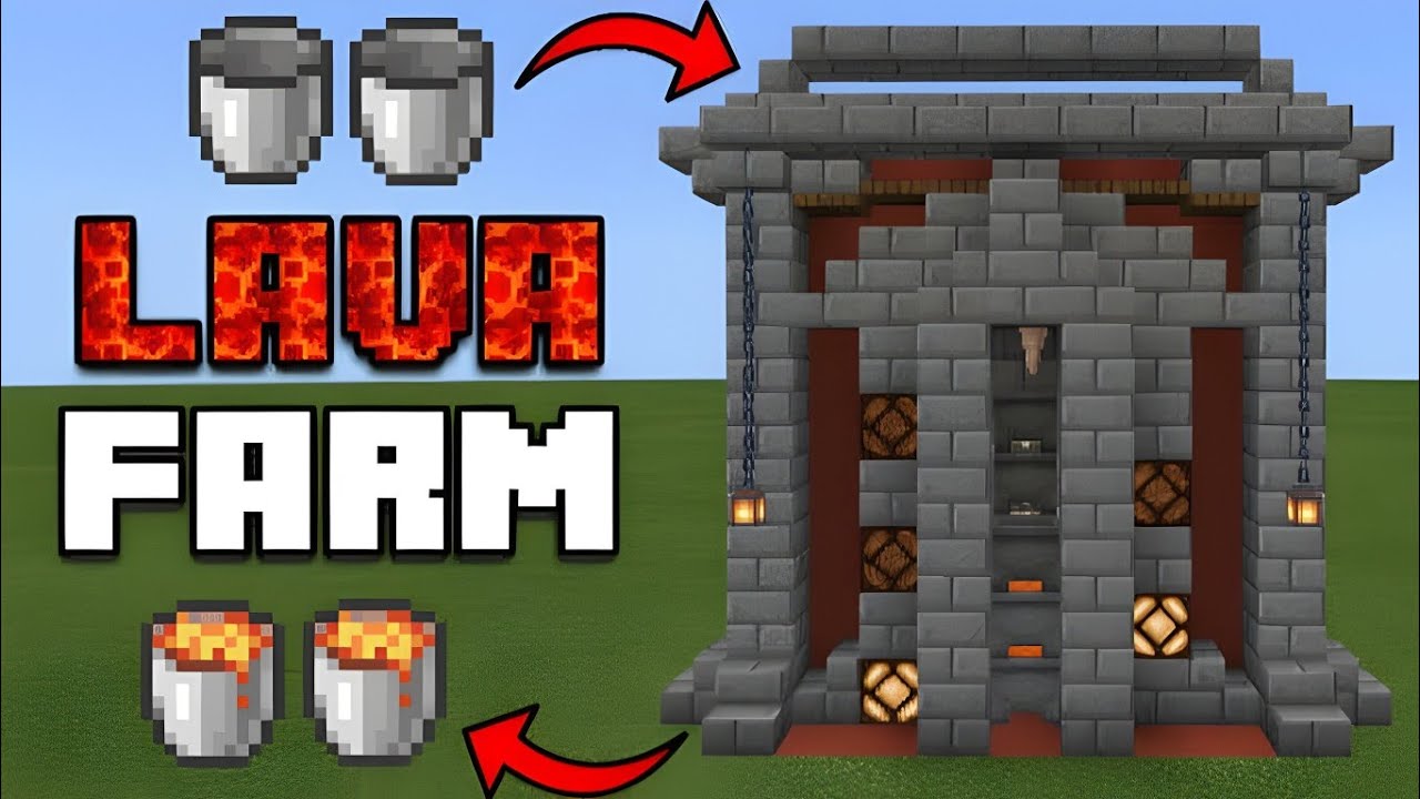 Minecraft Lava Farm Tutorial 🔥 | How to Make Infinite Lava Supply in Survival