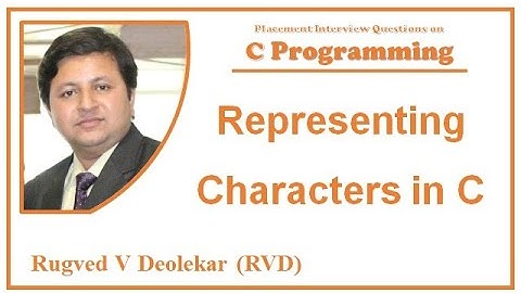 C Question 11: How character constants are represented in C?