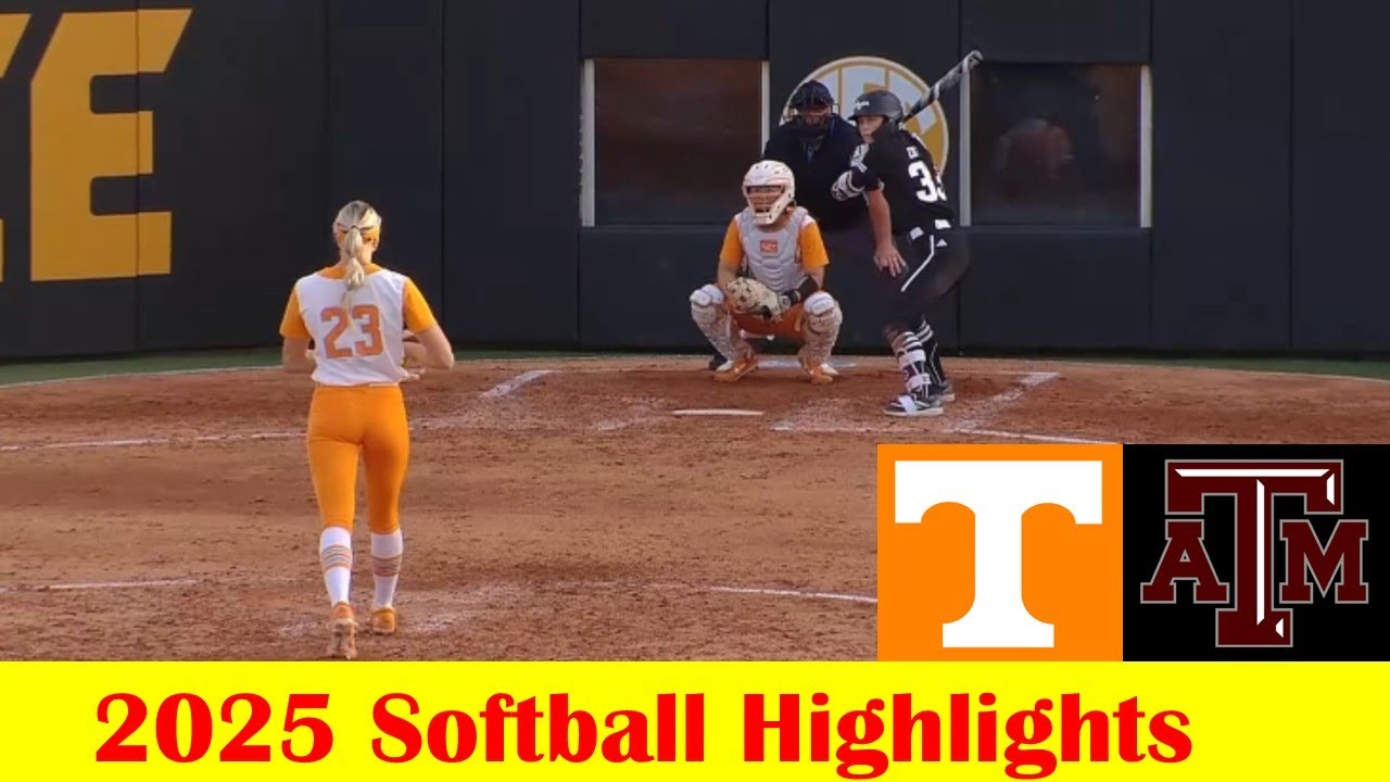 #4 Texas A&M vs #2 Tennessee Softball Game Highlights 5 1 2025