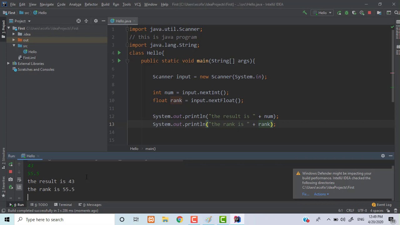 Java input and output - YouTube