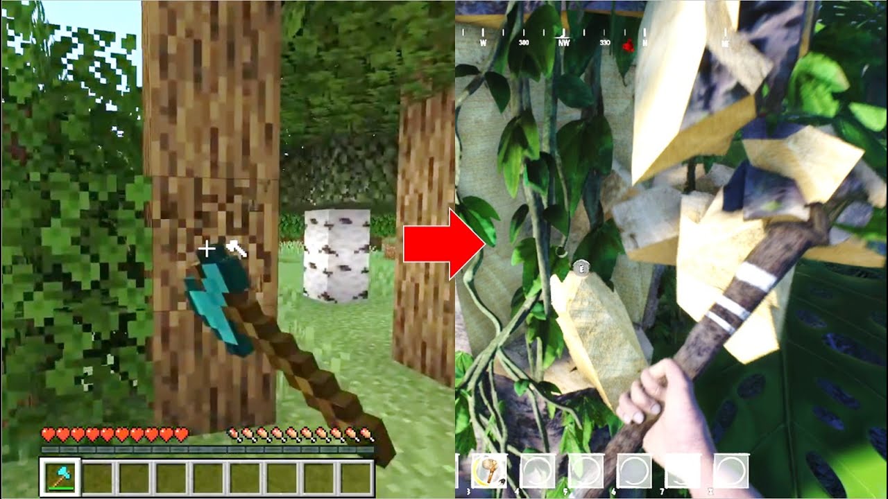 บ้านหลังแรก Minecraft 2023? Tribe Primitive Builder [P1] - YouTube