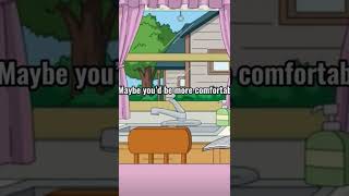 Family guy: Cleveland stayed for the comfort😹😆,#shorts