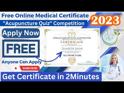 Free Medical Certificate 