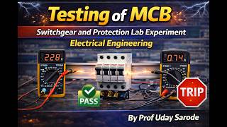 Testing of MCB | Switchgear and Protection Lab Experiment | Electrical Engineering