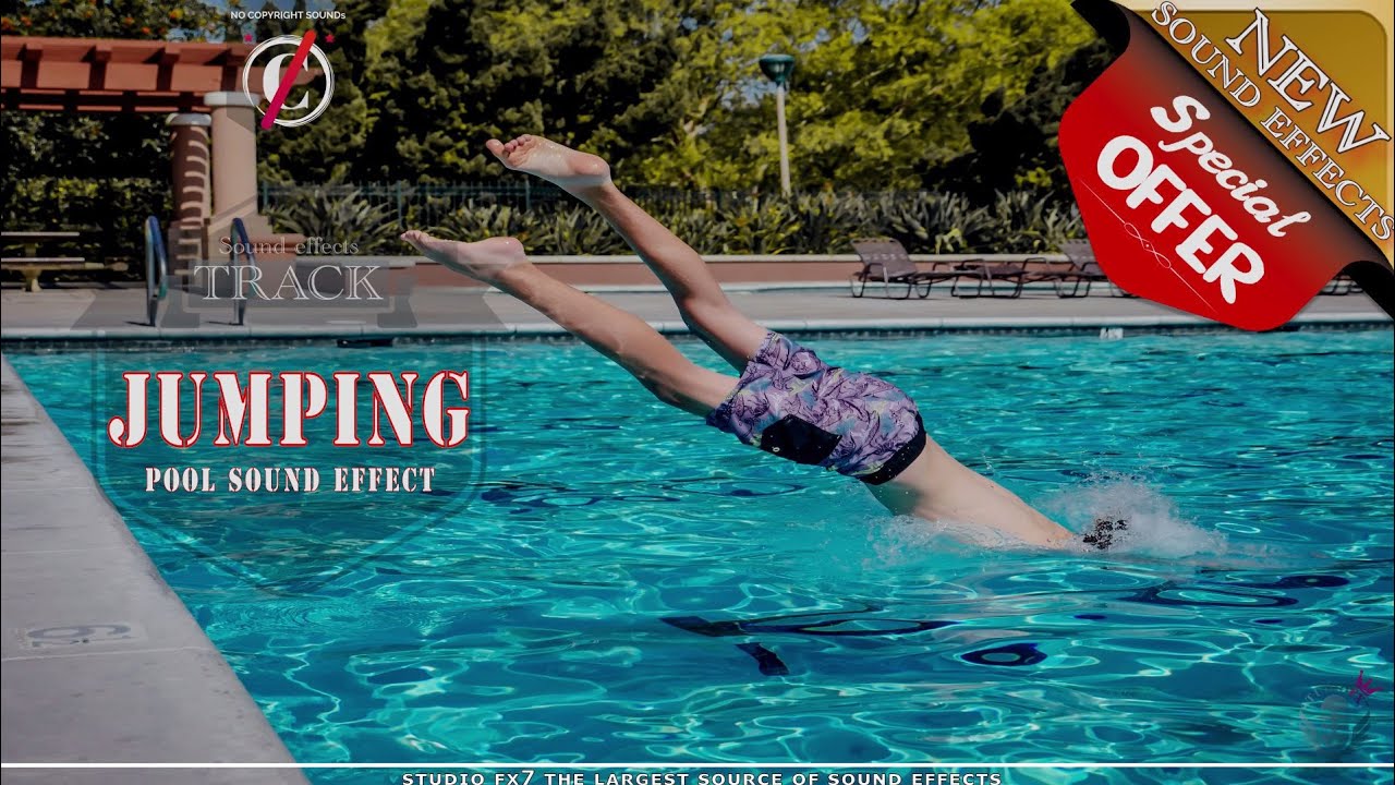 jumping in the water pool sound effects⚡jumping in the water⚡water