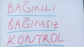 Bağımlı Bağımsız Sabit Değişkeni Hep Karıştırıyorum Diyenler Mutlaka İzlesi̇n