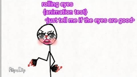 rolling eyes animation test