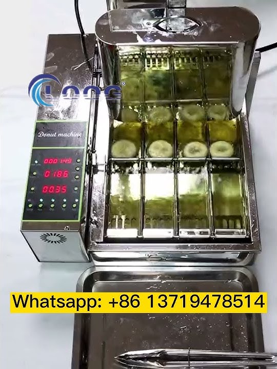 Fully Automatic Mini Mochi Maker Frying Vending Filling Glazing Donut  Making Machine Industrial Donut Making Fryer