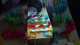 From Mini To Regular BulkDominoes #shorts #domino #satisfying