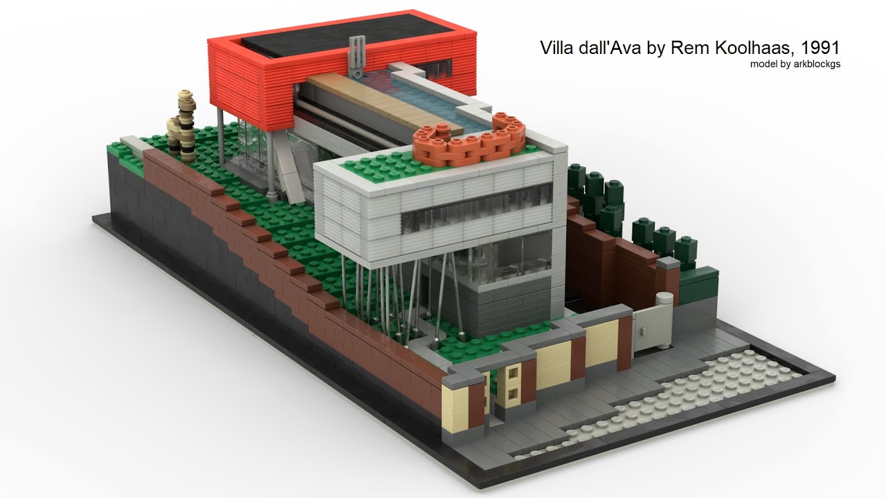 LEGO MOC Villa dall'Ava by Rem Koolhaas YouTube