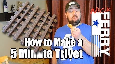 Ⓕ How To Make A 5 Minute Trivet (ep33)