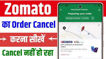 Zomato me order cancel kaise kare | how to cancel order on zomato
