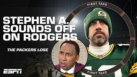 Stephen A. SOUNDS OFF on Aaron Rodgers for getting...