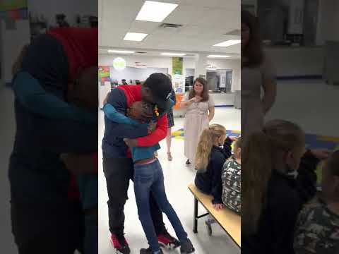 Military Dad Surprises 4th Grade Daughter at Berkeley Preparatory Academy