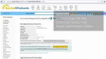 Bulk Import into your Shopify or Bigcommerce Store