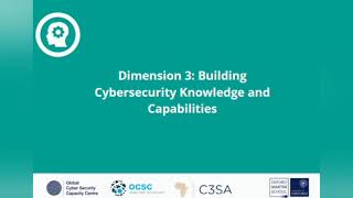 CMM Dimension 3: Building Cybersecurity Knowledge and Capabilities