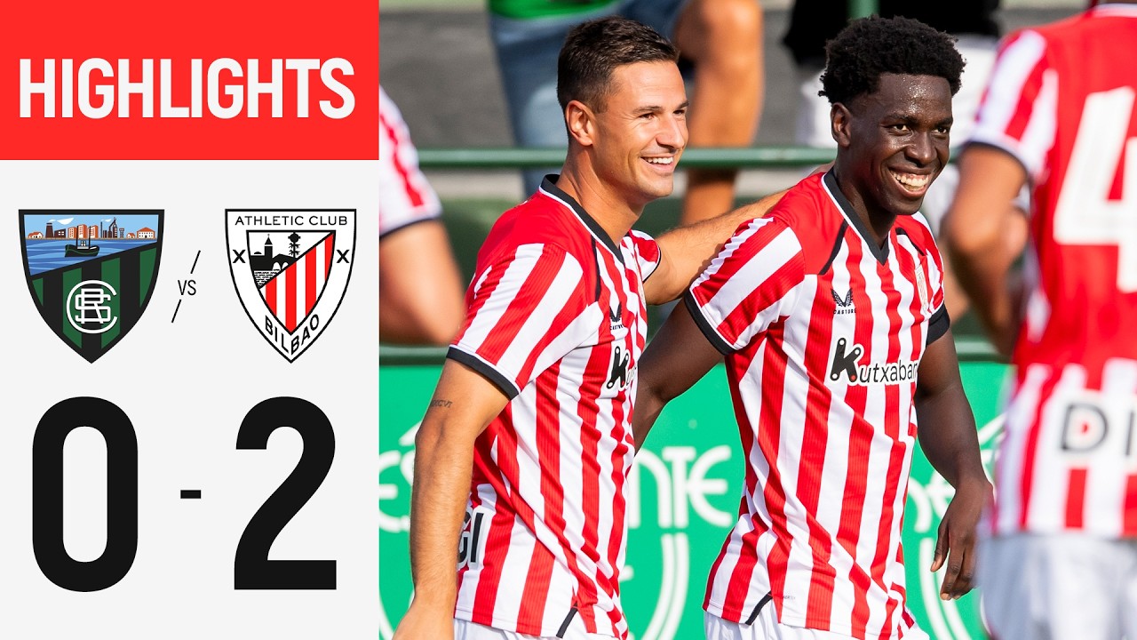 Sestao River 0–2 Athletic Club full highlights