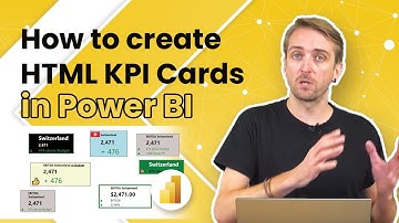 How to create a custom KPI card for Power BI using the certified ✔ HTML VizCreator custom visual