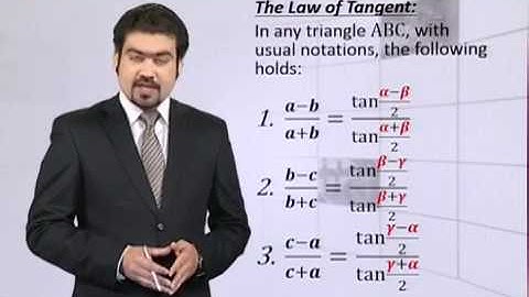 Math - Fsc Part 1 Chapter 12 The Law Of Tangents- Math