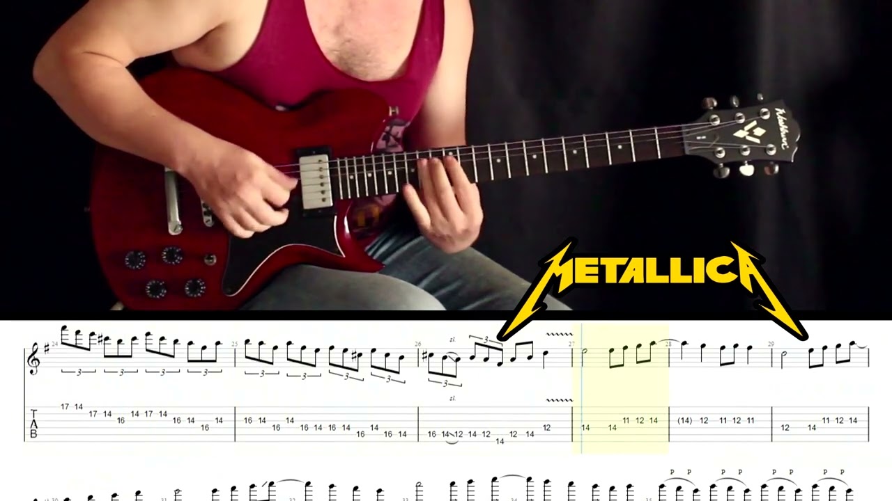 Metallica - Creeping death Main Solo. Only Tabs.