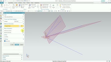 Different ways of creating a datum plane Part-4 (Curve and points)