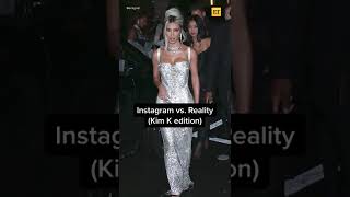 Instagram vs. Reality: Kim Kardashian Edition  #shorts screenshot 5