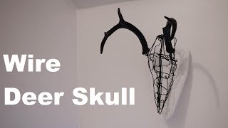 Wire Deer Skull Monochrome Sculpture | Shogun-Jimi Skull Challenge 2017