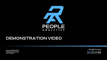 People Analytics Demonstration Video