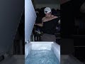 So satisfying #satisfying #asmr #icebath #ice