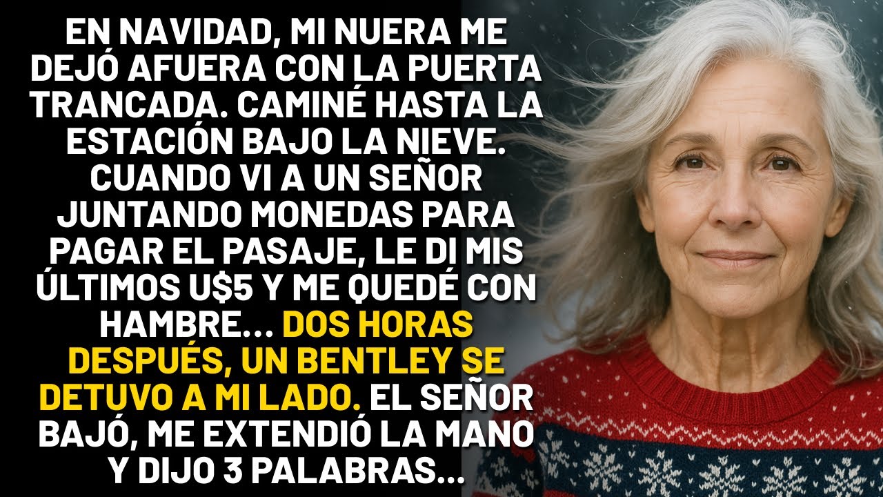 En Navidad, ella dio sus últimos cinco dólares para el pasaje de autobús de un anciano sin saber que