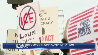 Madison residents join national Trump protest walkouts