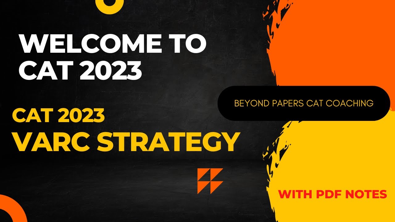 VARC Strategy | Verbal Ability and Reading Comprehension | CAT 2023 ...