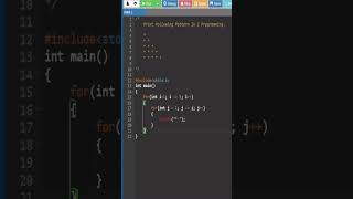 C Program to Print Star Pattern | C Programming | #clanguage #coding #cprogramming #code #logic #c