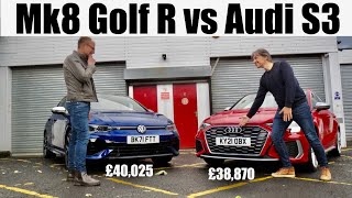 2022 GOLF R vs NEW S3 - is the VW worth paying MORE for than the 'premium' AUDI? VW Golf R Audi S3