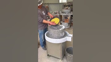 Electric stone grinder grinding process- Good tools and machinery make work easy