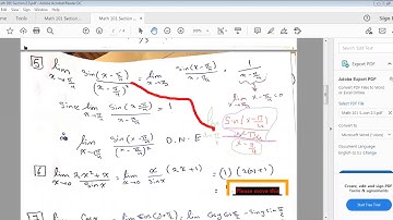 Math 101 Section 2.5 part I