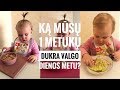 Ką mūsų 1-ių metukų dukra valgo dienos metu?