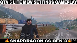Winlator 10.1 GTA 5 LITE NEW SETTINGS GAMEPLAY SNAPDRAGON 6S GEN 3 PC EMULATOR ANDROID