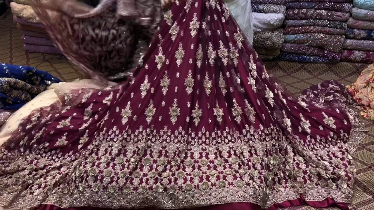 Palachi Handwork Cutdana | 3D Flowers | 4 Piece Party Wears Dreas