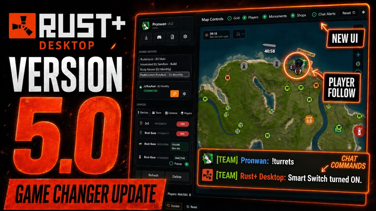 Rust+ Desktop v5 | The Ultimate Update (All Features) - YouTube