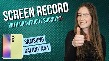 Samsung Galaxy A54 5G – How to screen record with sound • 📱 • 🎥 • 🎤 • | Tutorial