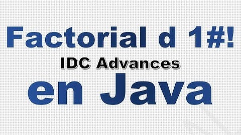 factorial de un numero en java