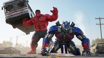 🔥 Optimus Prime vs Super Hulk: The Final Battle for Humanity.