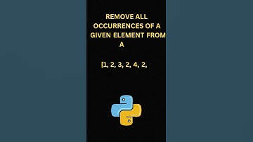 How to Remove All Occurrences of a Given Element from a List in Python