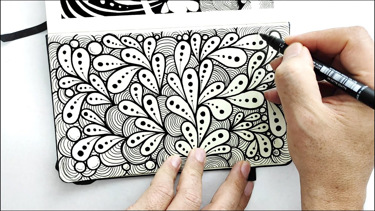 Zentangle art | zentangle patterns | zendala | how to draw zentangle