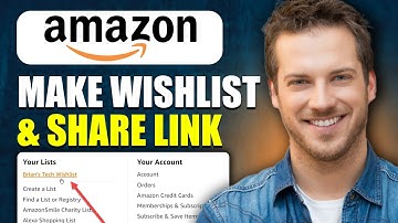 How To Make An Amazon Wishlist And Share Link | Create Amazon Wishlist And Share It